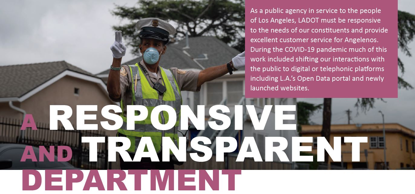 A Responsive and Transparent Department