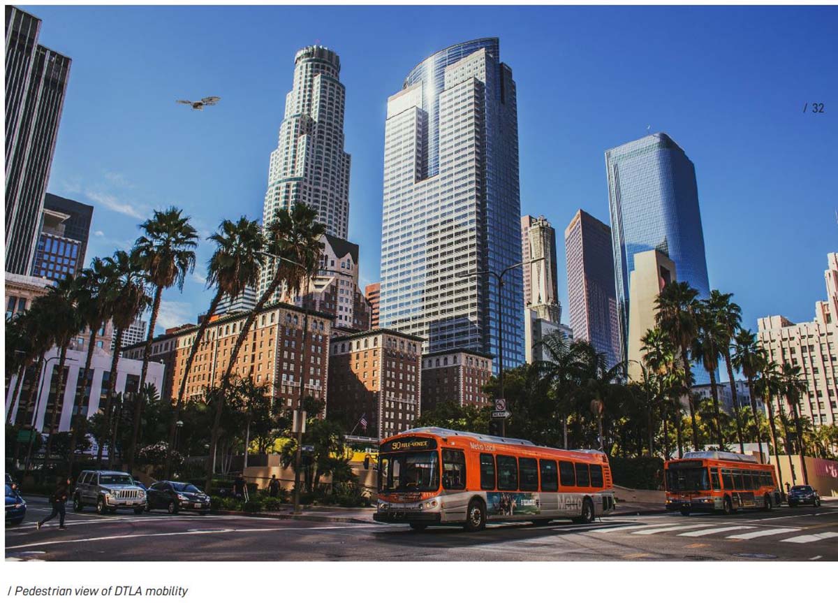 Pedestrian view of DTLA mobility