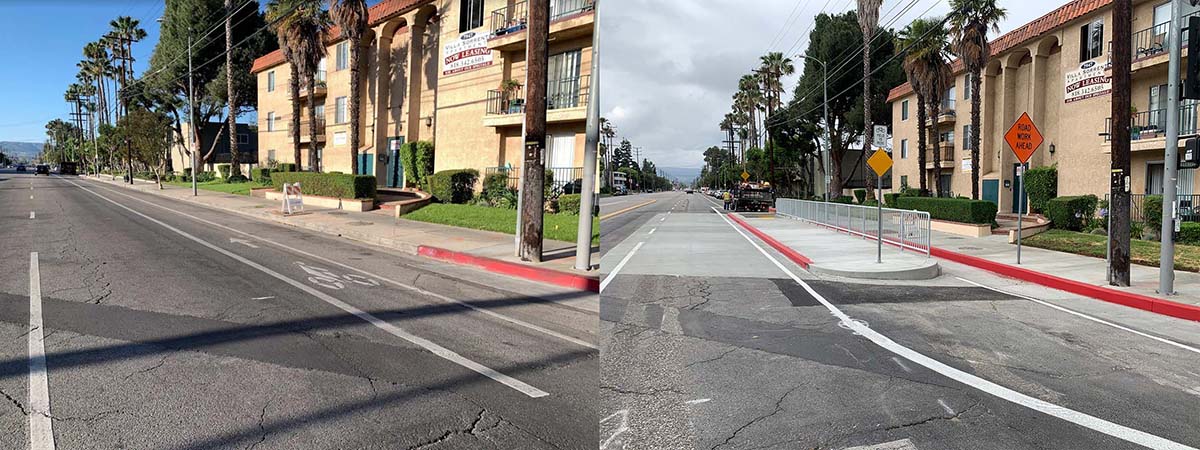 Strathern St. and Reseda Blvd. (Before and After)