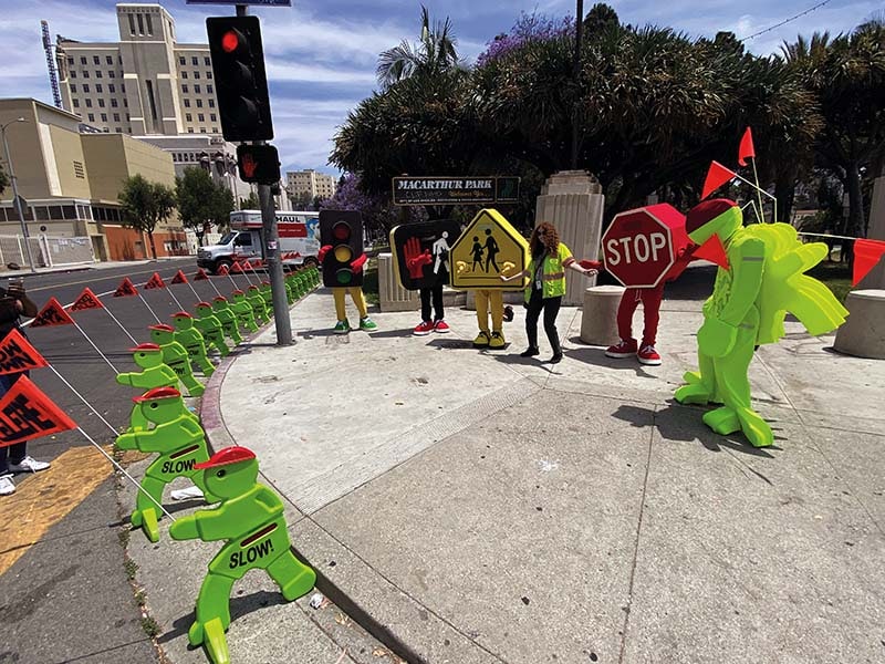 Creative Art Activation to Promote Safety on L.A. Streets