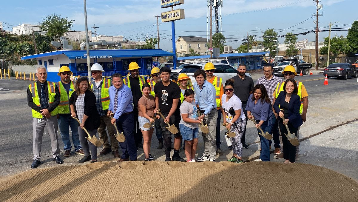 Groundbreaking for New HAWK Signal in Boyle Heights