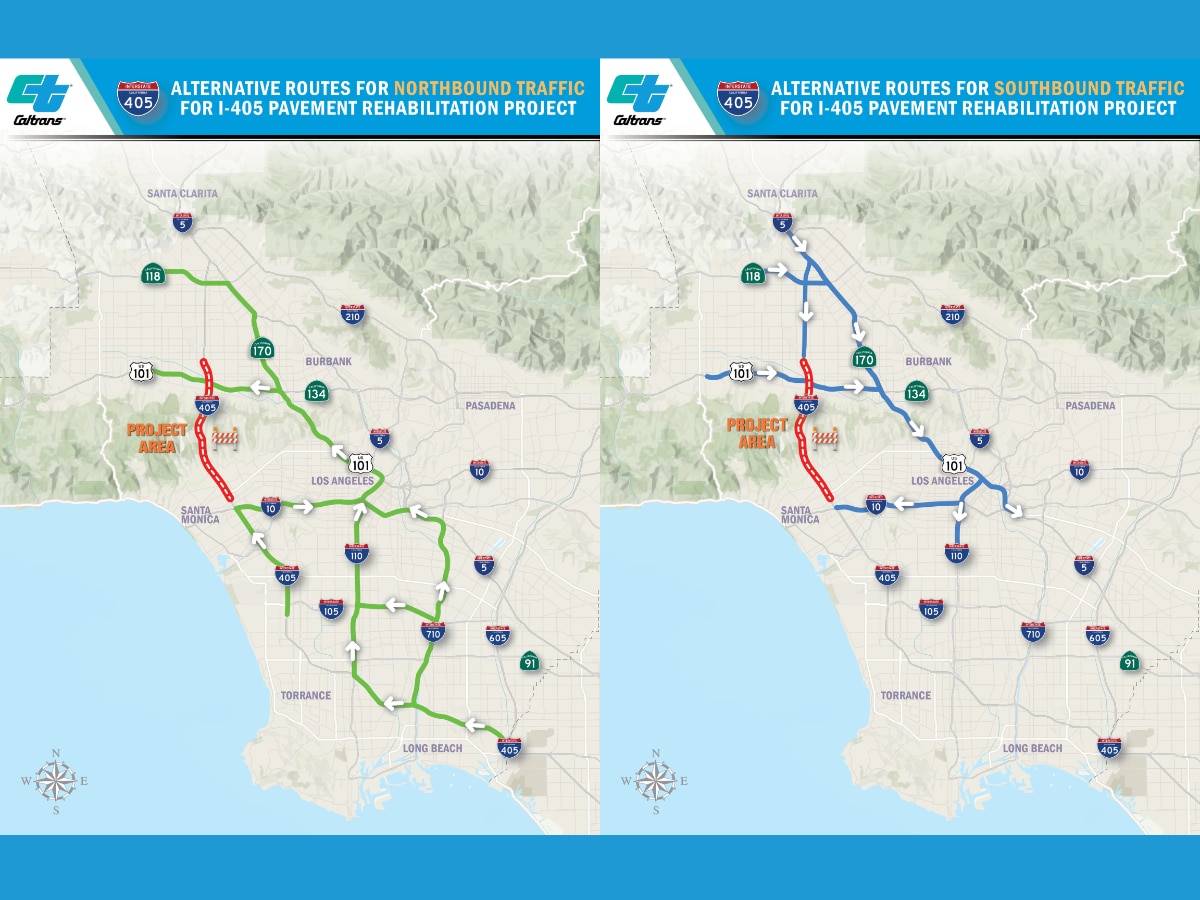 I 405 Lane Reductions Continue This Weekend