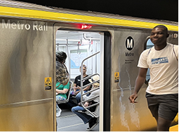 Metro rail in service