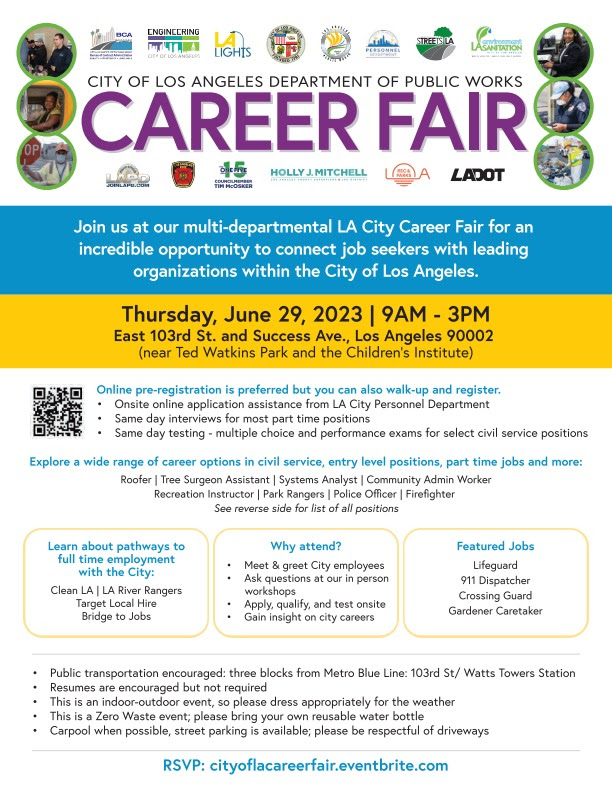 Join LADOT at the City Multi-Departmental Career Fair