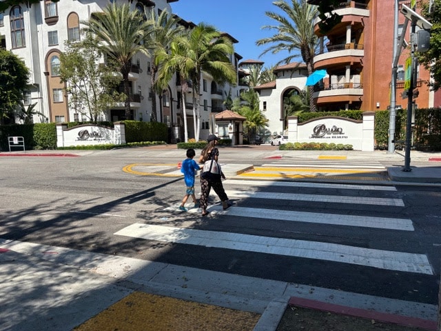 LADOT Improves Pedestrian Crossing at Hauser and Fuller