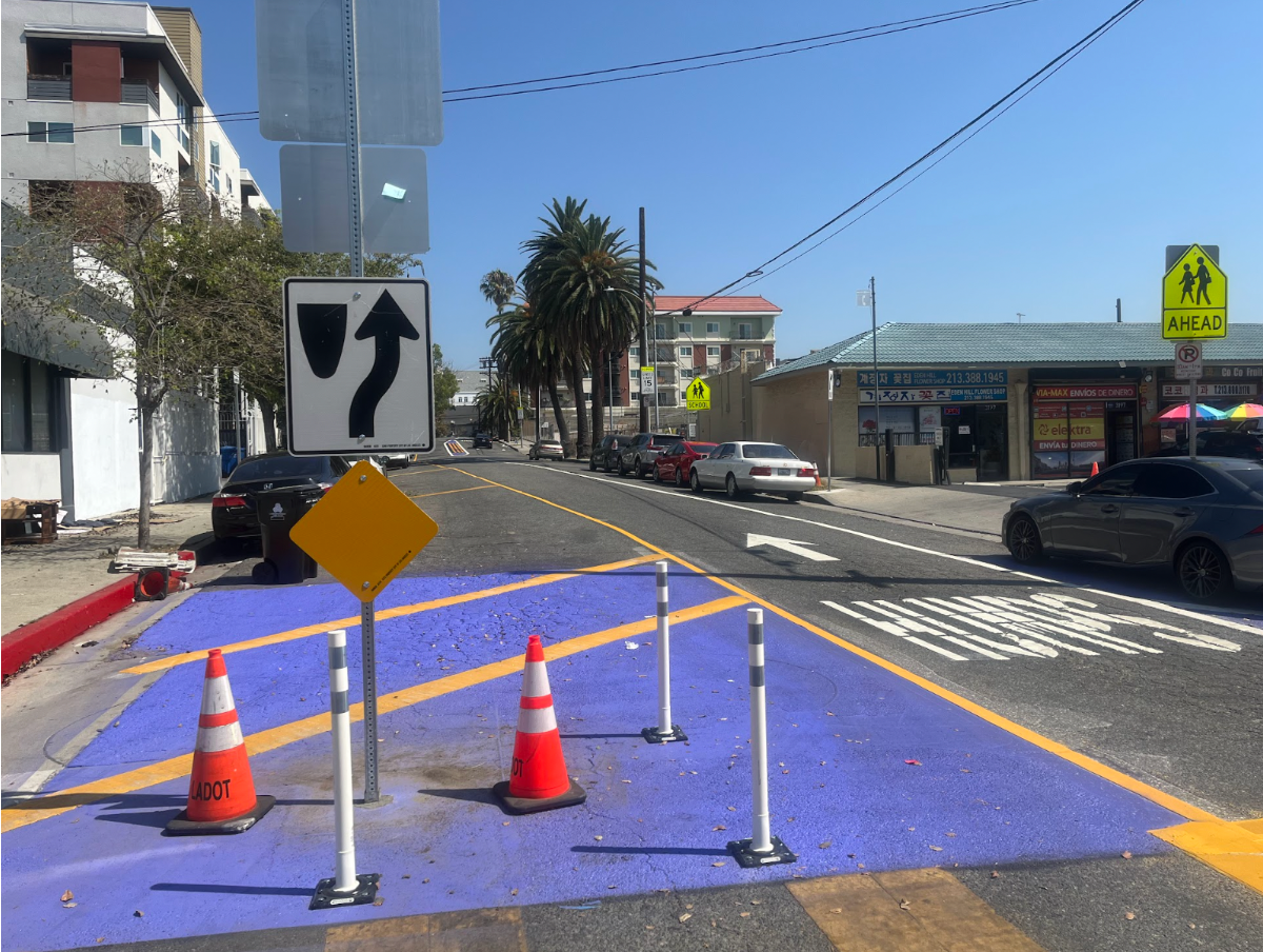 LADOT Installs Safety Treatments Ahead of New School Year