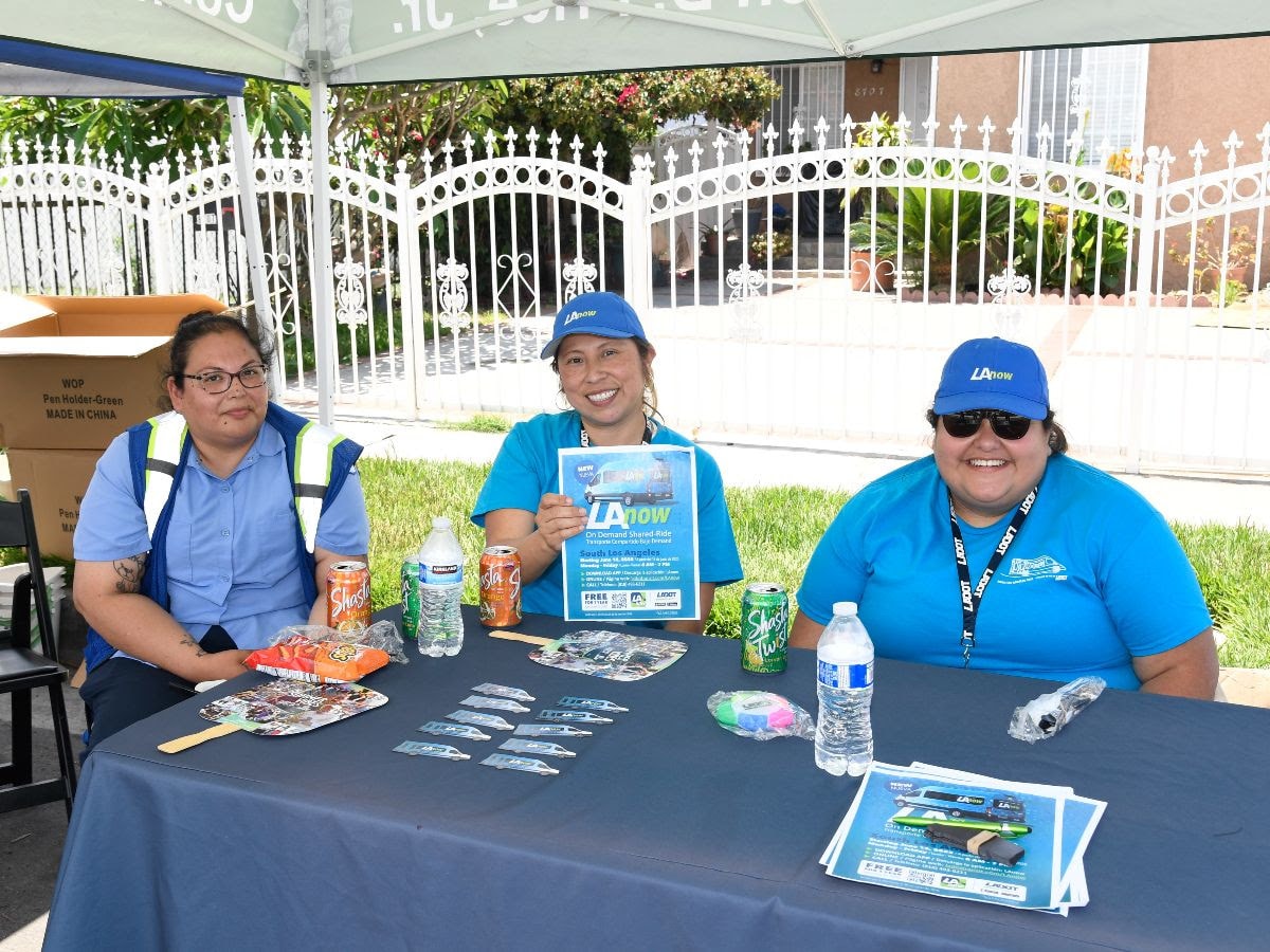 LADOT Joins CD 9 at Inell Woods Park Community Celebration