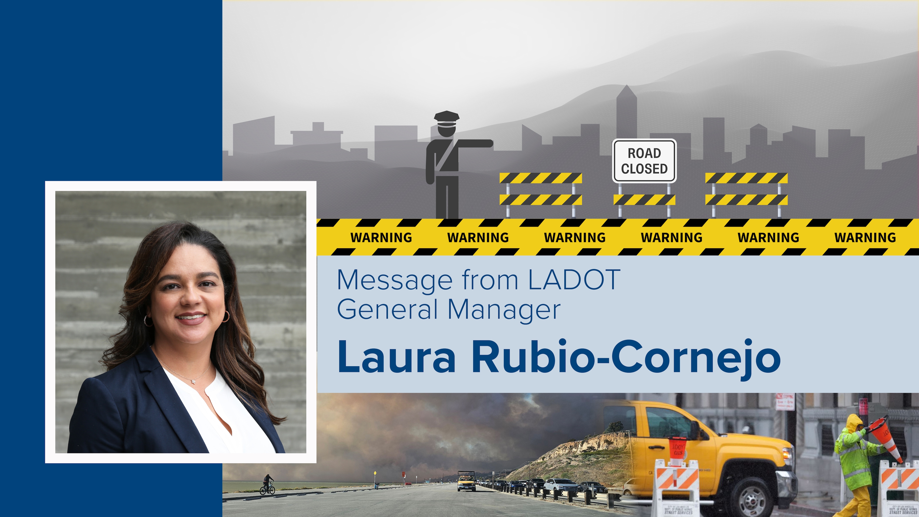 LADOT Responds to Fire and Severe Wind