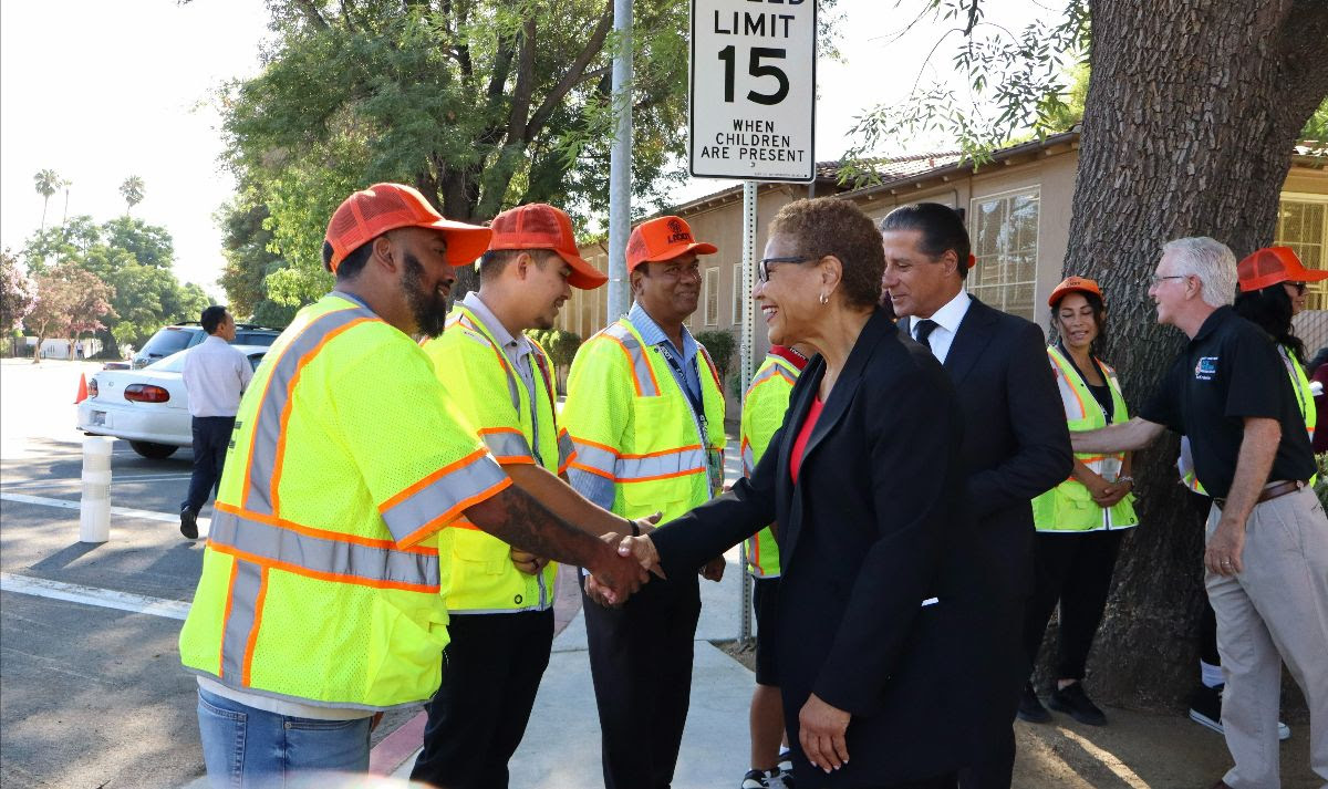 Mayor Bass LAUSD and LADOT Celebrate One Year of School Safety Investments