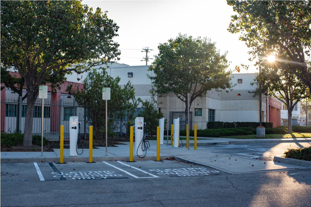 New EV Chargers at Junipero Serra Library