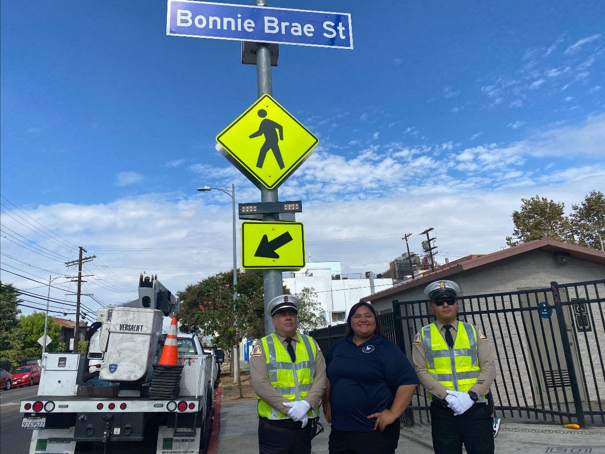 New Pedestrian Signal Activated in Westlake