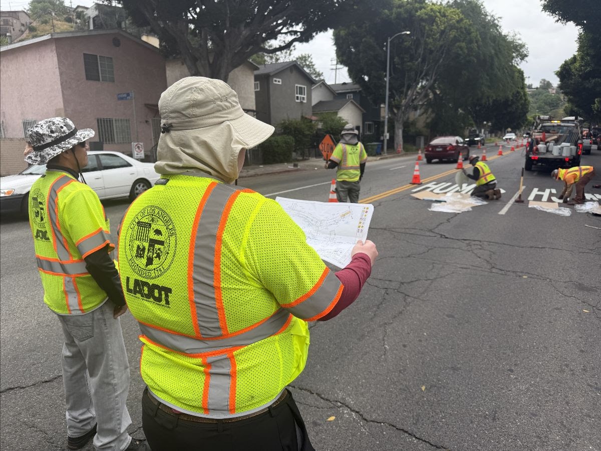 School Speed Hump Installation Continues Over Spring Break