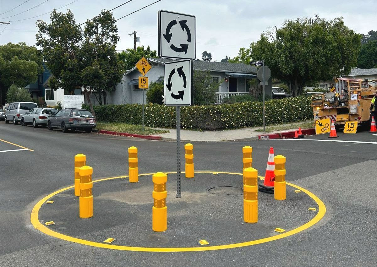 Slow Streets Installation in Eagle Rock