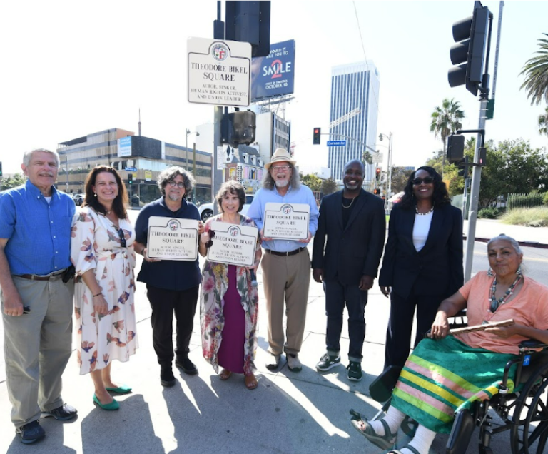 Theodore Bikel Square Dedicated in Mid Wilshire