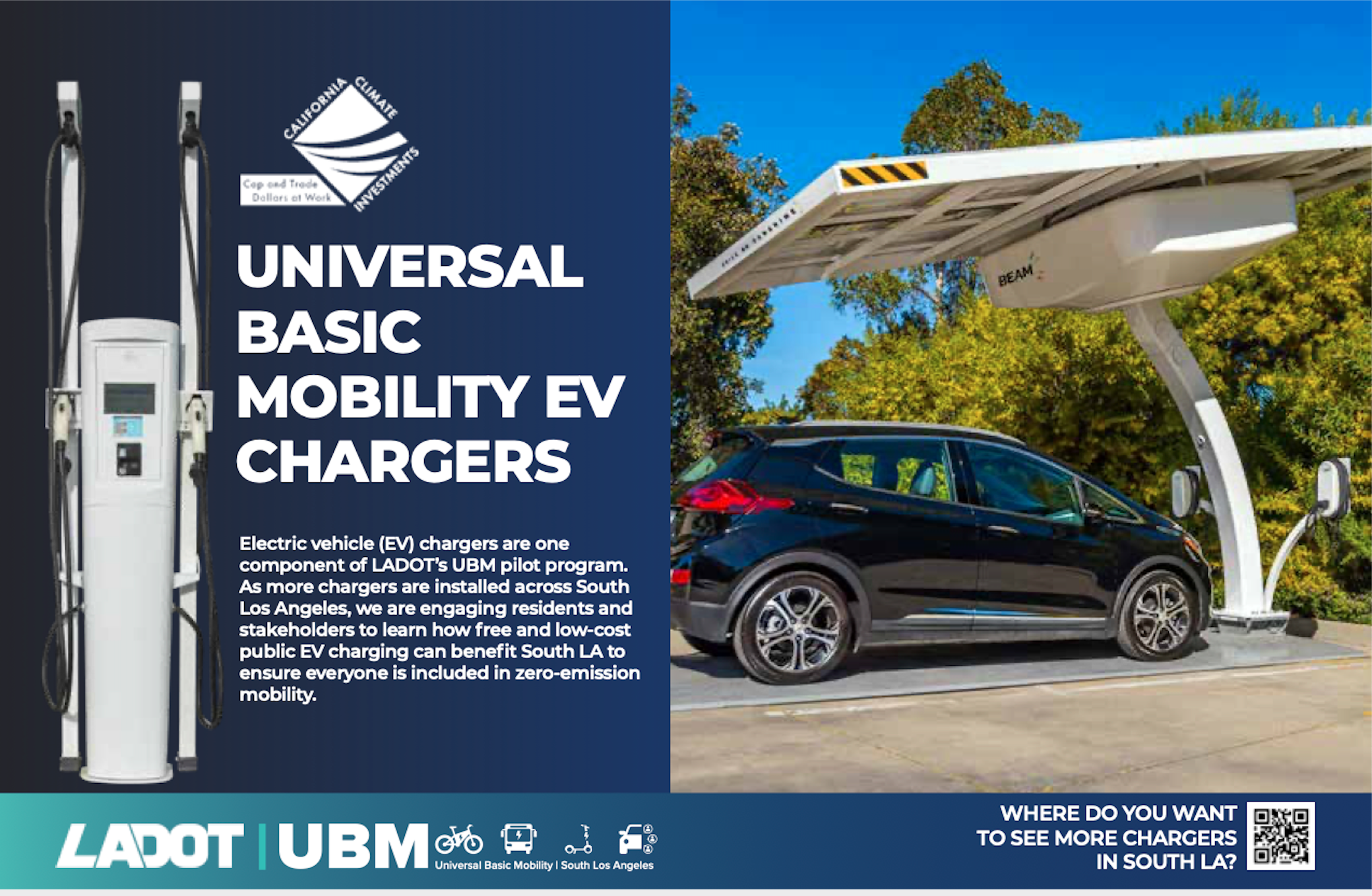 UBM EV charger flyer English