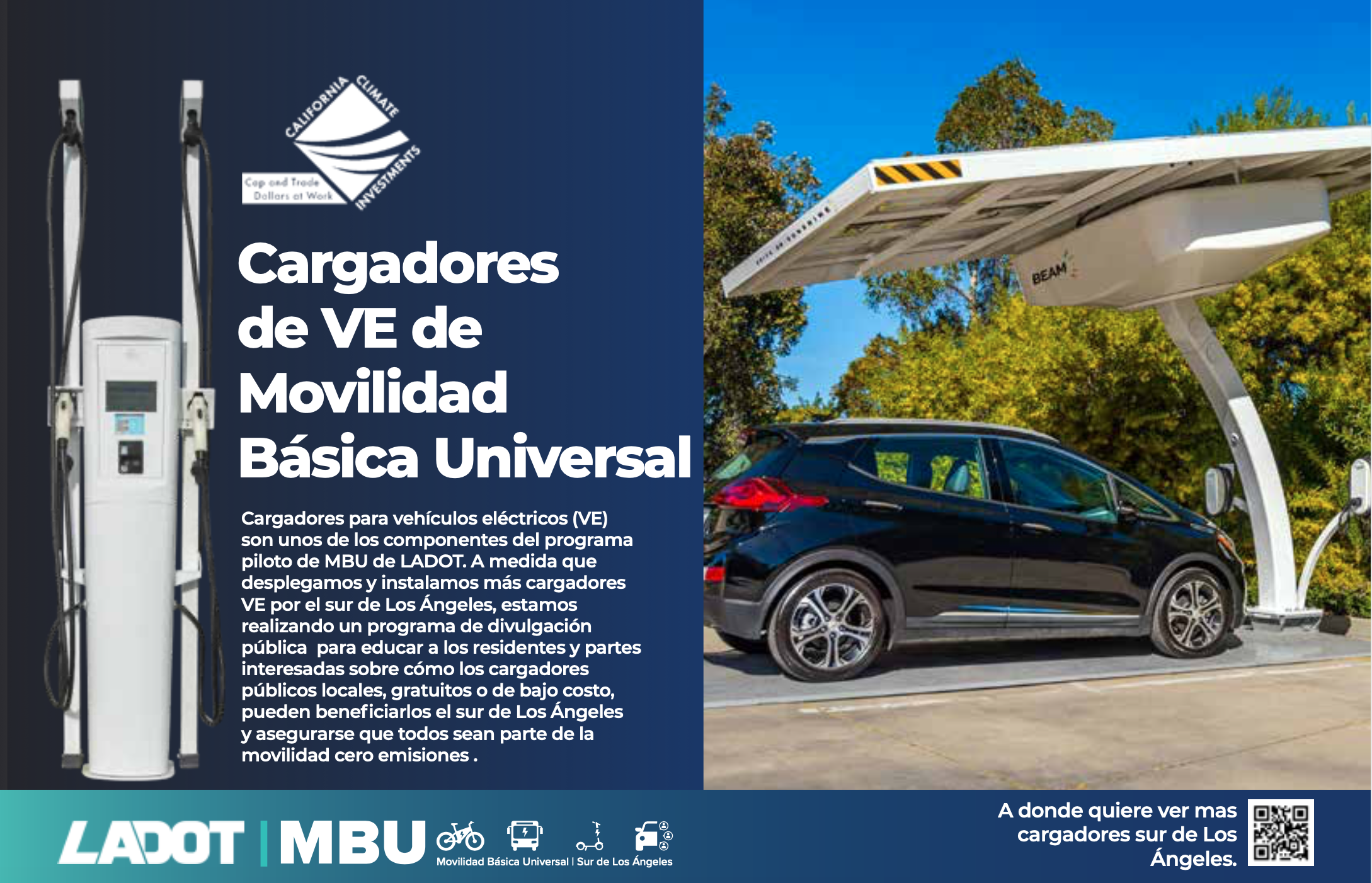 UBM EV Charger flyer spanish