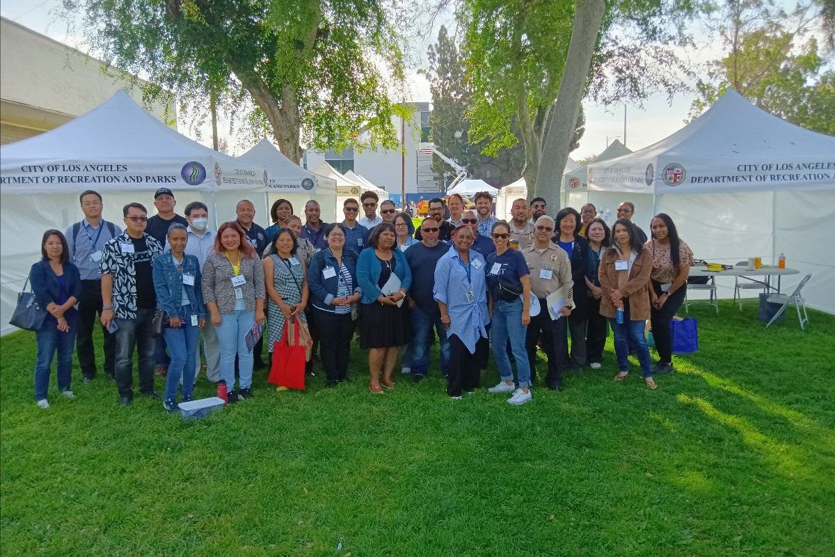 group photo of City staff at the multi-departmental career fair